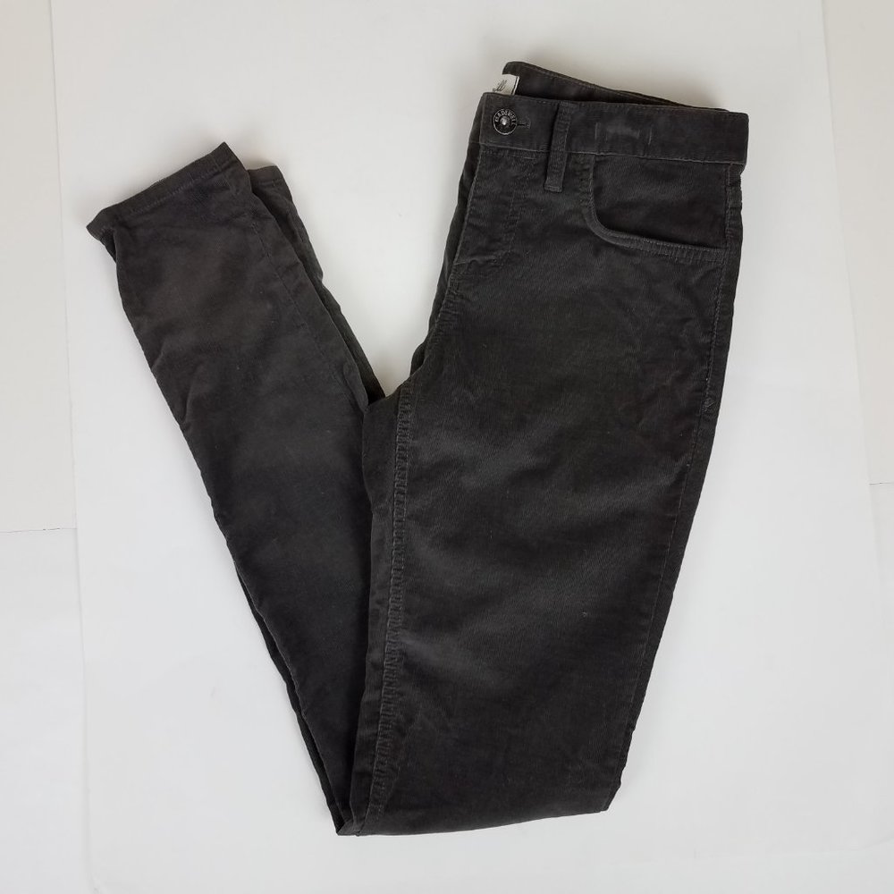 Madewell Gray Corduroy Stretchy Skinny Jeans Womens Size 27 x 32 - Picture 7 of 9
